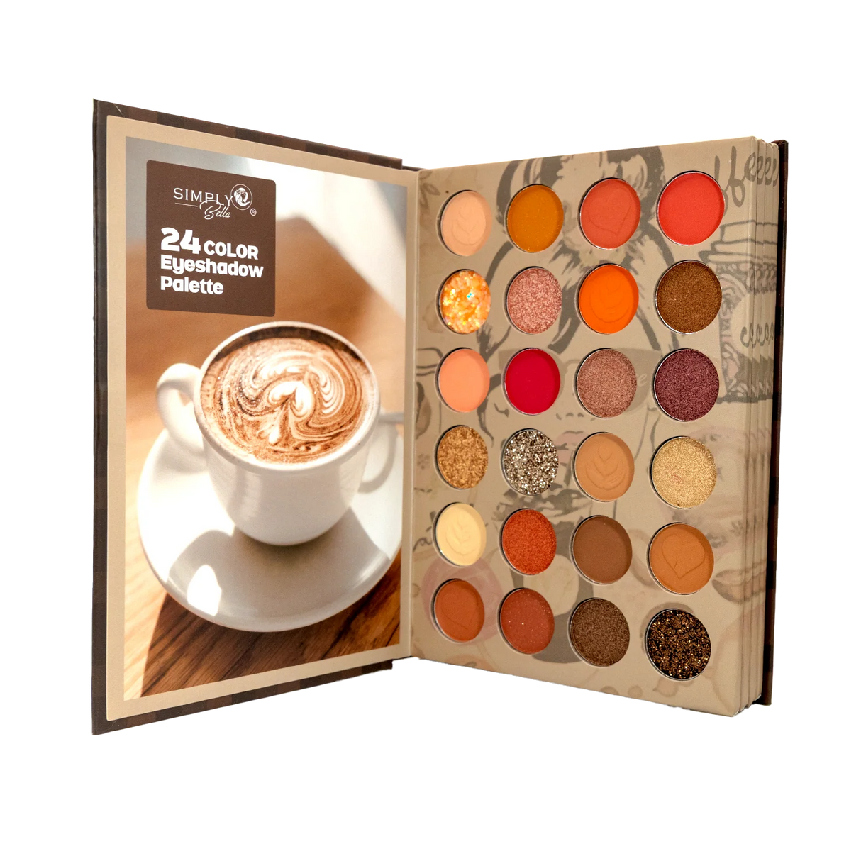 SIMPLY BELLA- COFFE TIME- BOOK PALETTE- 1PC