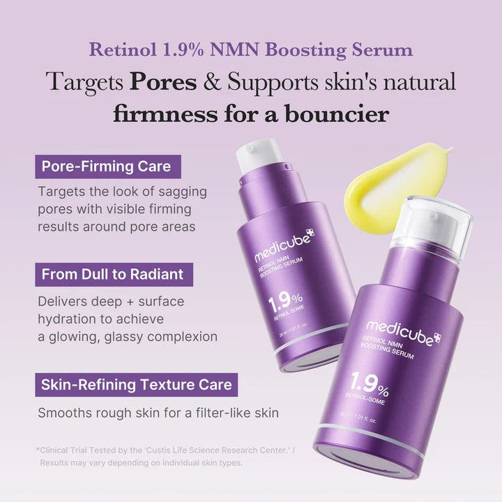 MEDICUBE - RETINOL BOOSTING SERUM 1.9% RETINOL-SOME - (1PC)