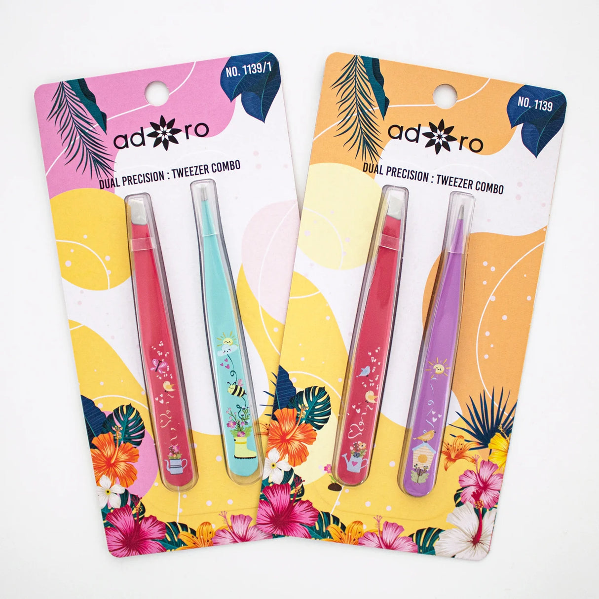 ADORO- DUAL PRECISIO- TWEEZER COMBO- 12PCS