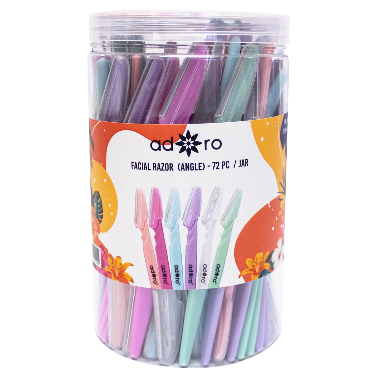 ADORO- ANGLE FACIAL RAZOR- 72PCS JAR