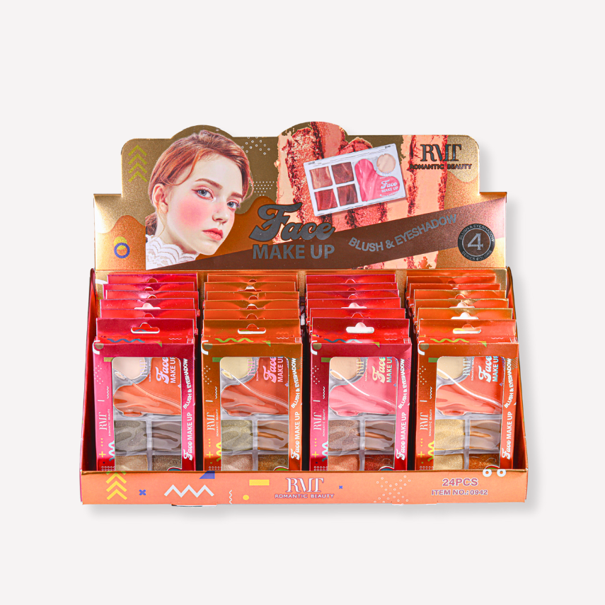 ROMANTIC BEAUTY - FACE MAKE UP - BLUSH & EYESHADOW - DISPLAY(24PCS)