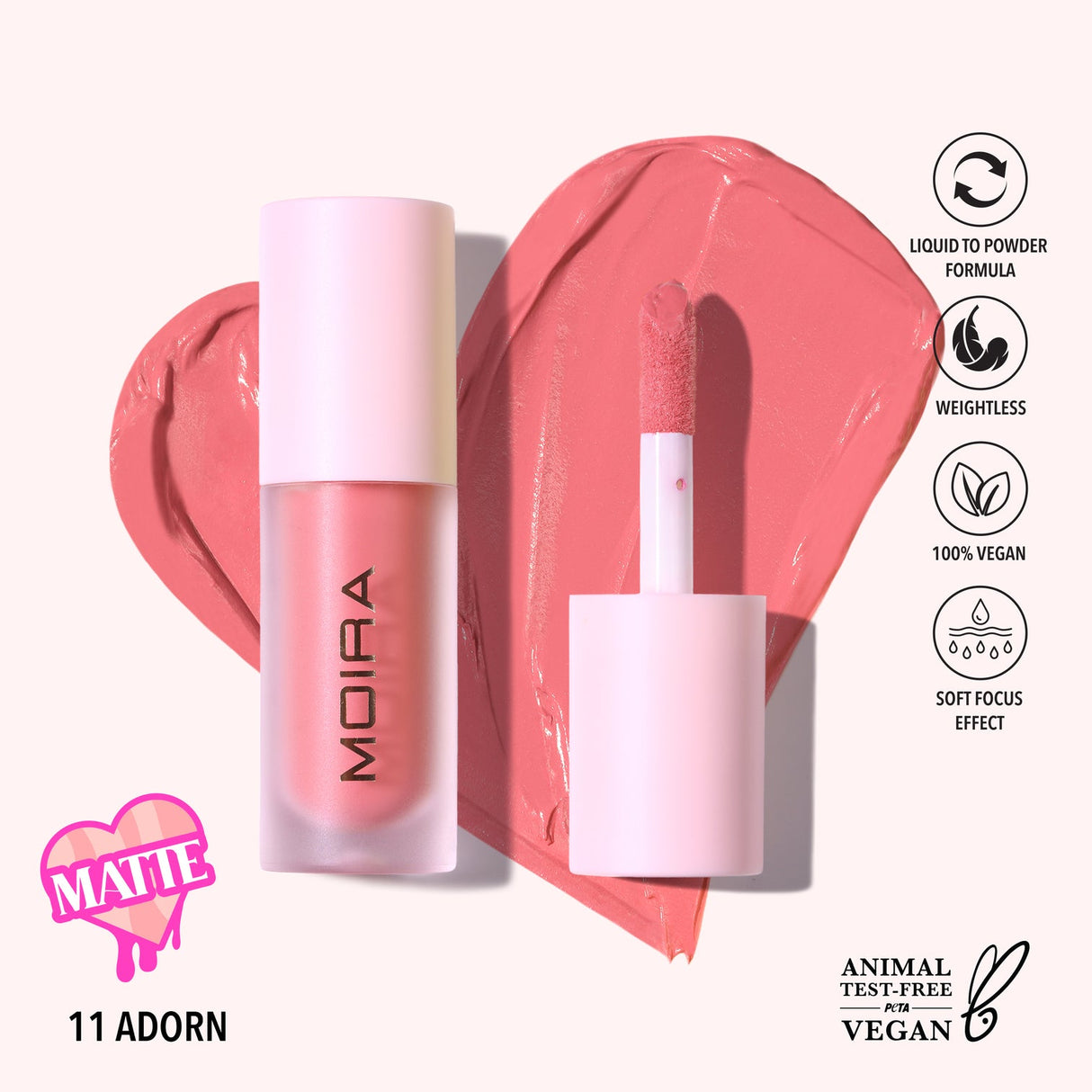 MOIRA - LOVE STEADY LIQUID BLUSH