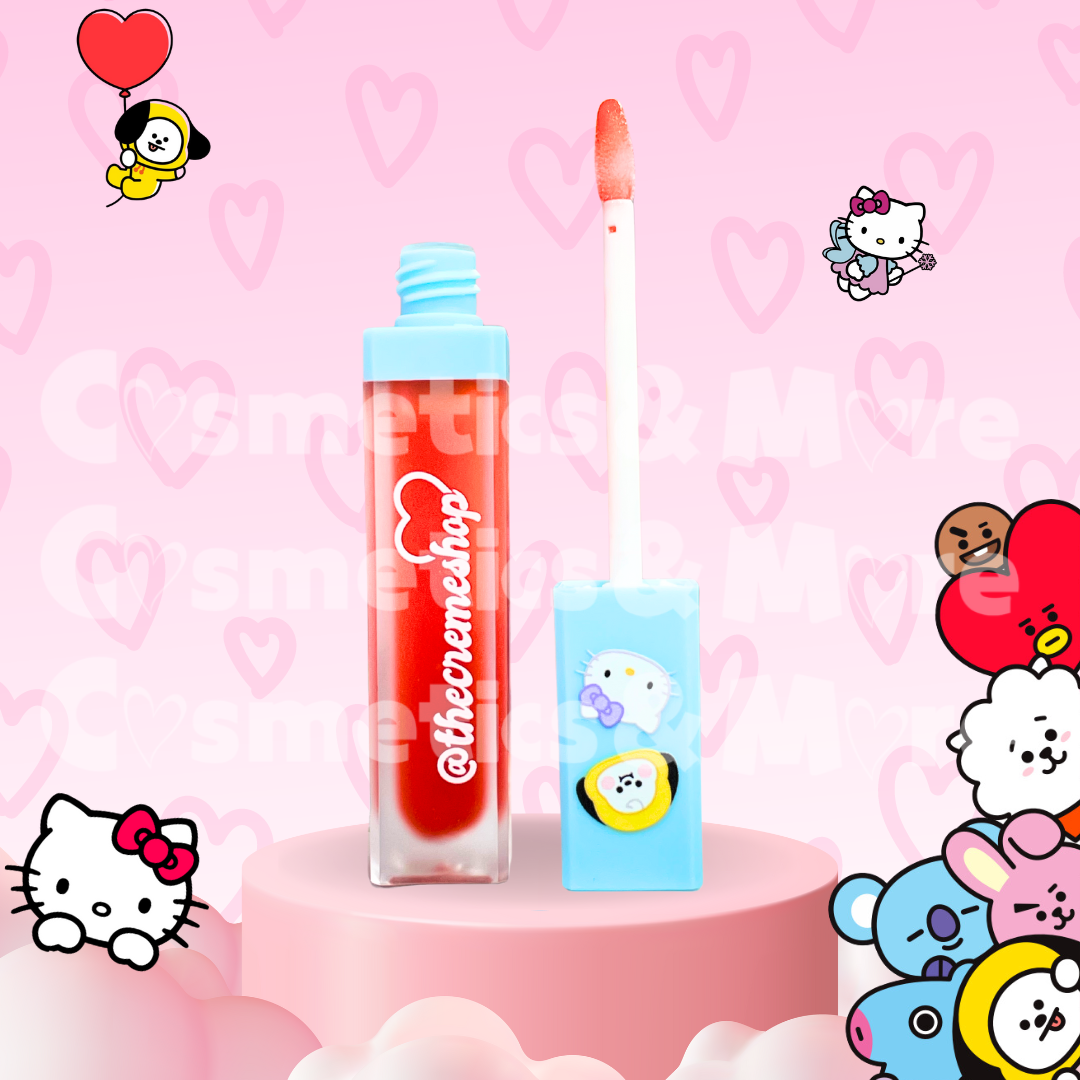 THE CREME SHOP- HELLO KITTY X BT21 -LIP GLOSS