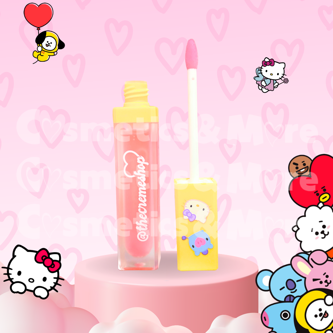 THE CREME SHOP- HELLO KITTY X BT21 -LIP GLOSS