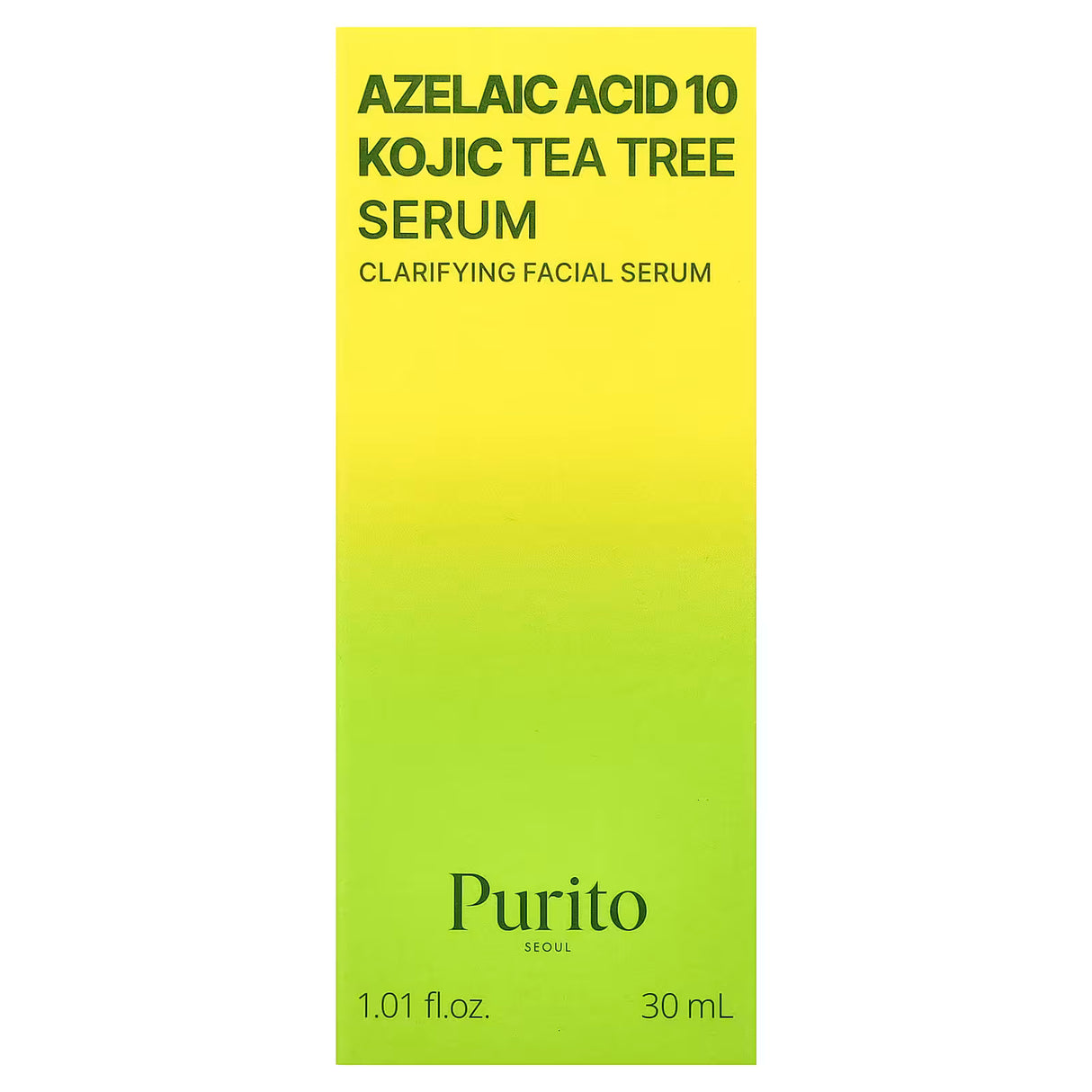 PURITO SEOUL - AZELAIC ACID 10 KOJIC TEA TREE SERUM - (1PC)