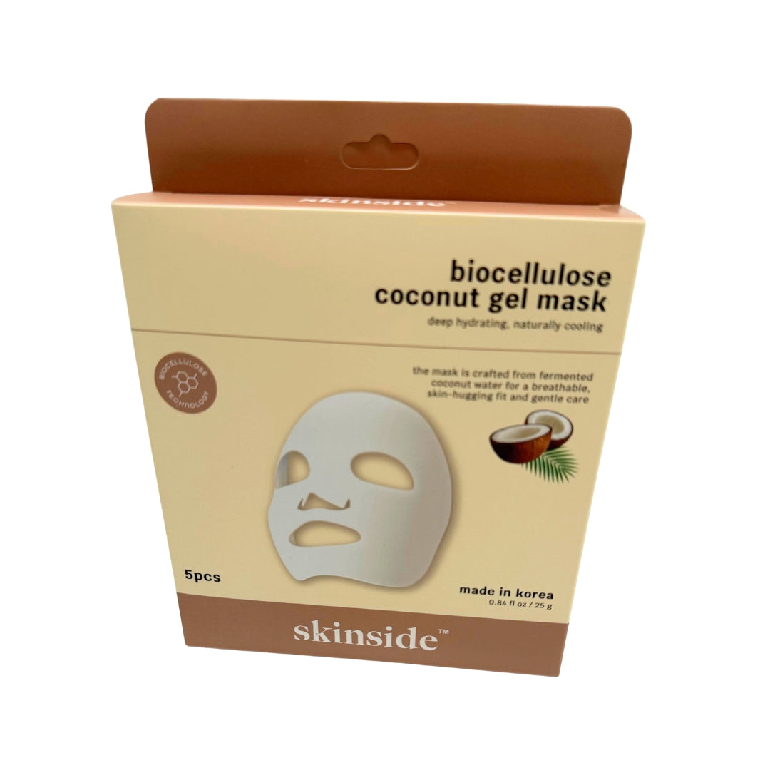 SKINSIDE - BIOCELLULOSE COCONUT GEL MASK - KOREAN PRODUCT - 1 BOX(5 MASK)
