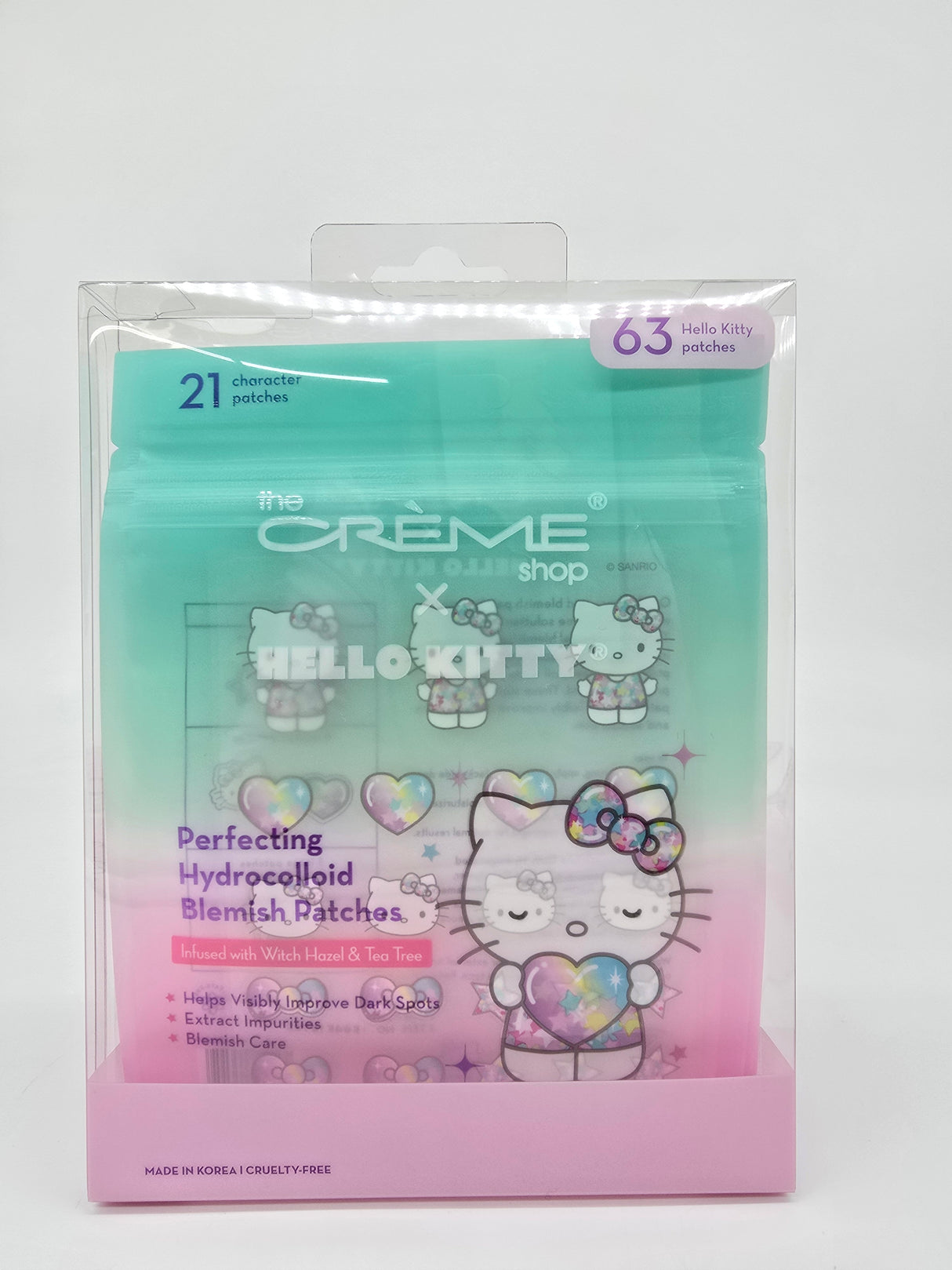 THE CREME SHOP- HELLO KITTY- PERFECTING- HYDROCOLLOID BLEMISH PATCHES- 3PCS PACK