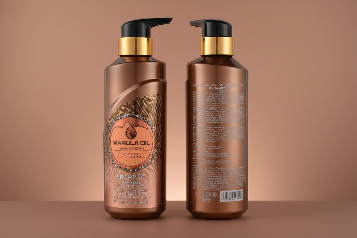 DIAMOND EDGE- MARULA OIL- SHAMPOO- 1PC