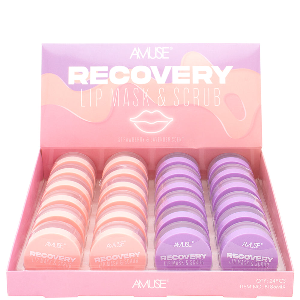 AMUSE - RECOVERY LIP MASK & SCRUB - DISPLAY 24 PC