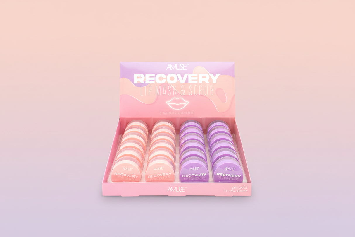 AMUSE - RECOVERY LIP MASK & SCRUB - DISPLAY 24 PC