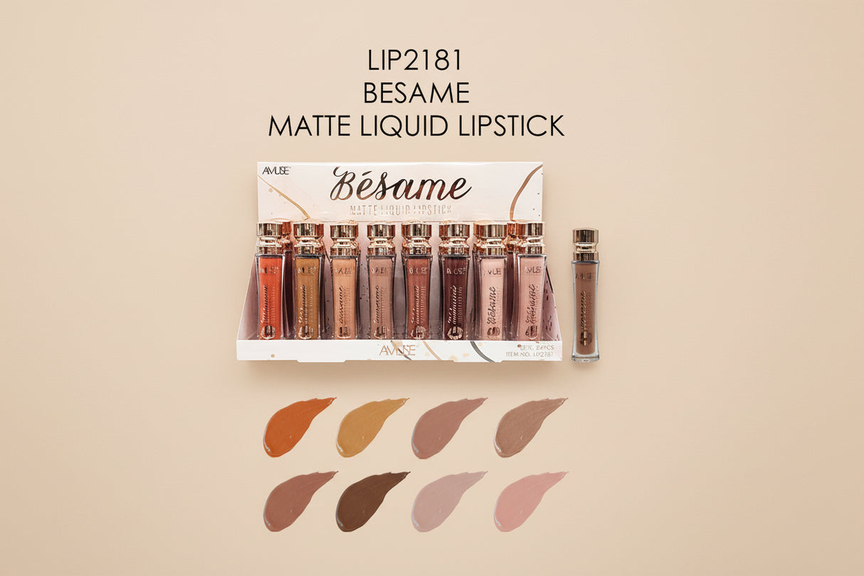 AMUSE- BESAME- MATTE LIQUID LIPSTICK- 24PCS
