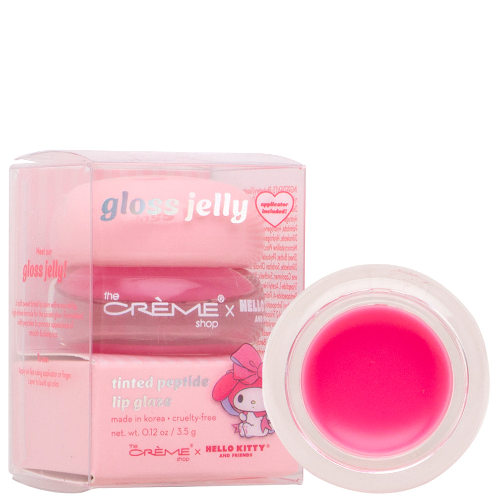 THE CREME SHOP- TINTED PEPTIDE LIP GLAZE- GLOSS JELLY- 1PC