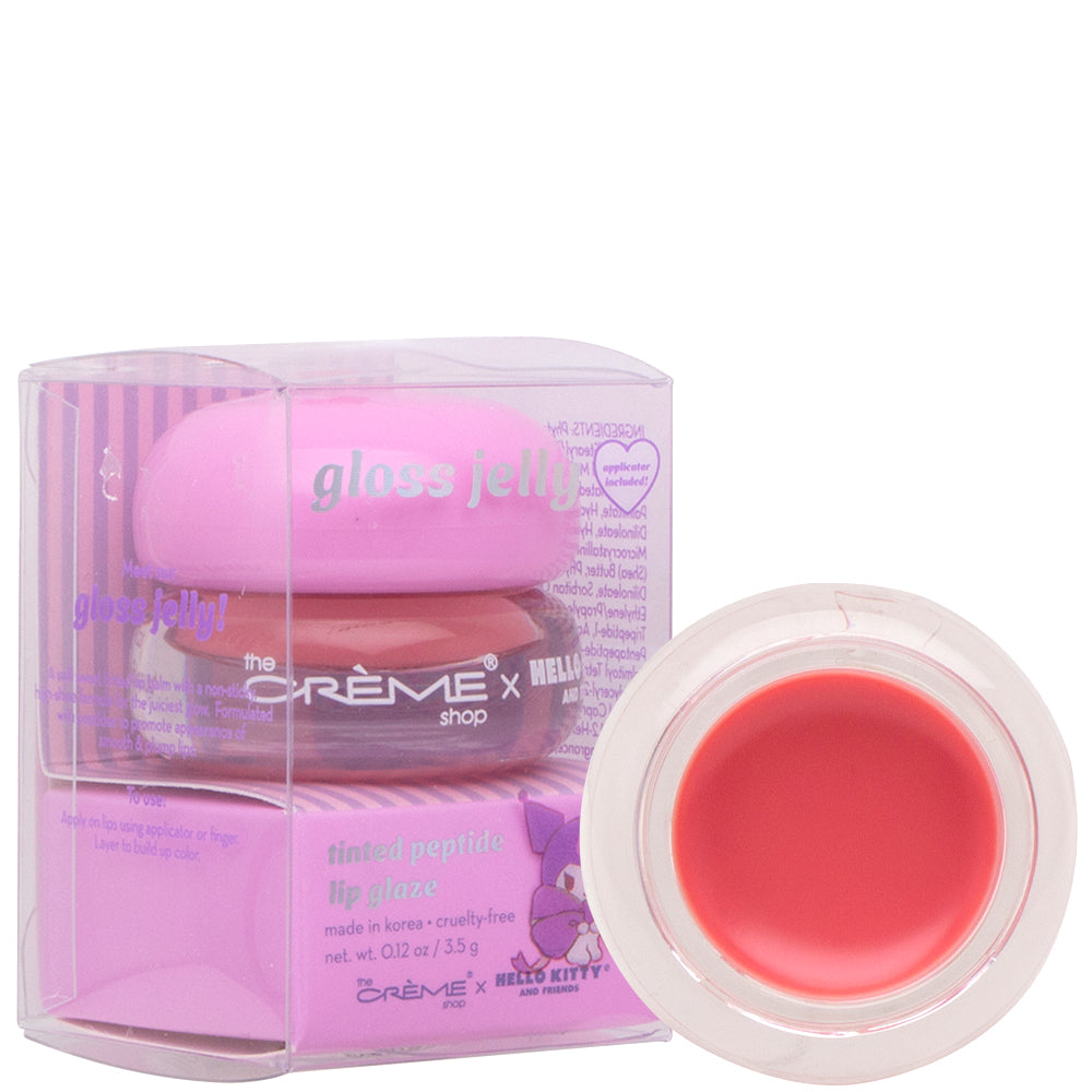 THE CREME SHOP- TINTED PEPTIDE LIP GLAZE- GLOSS JELLY- 1PC