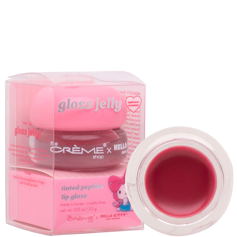 THE CREME SHOP- TINTED PEPTIDE LIP GLAZE- GLOSS JELLY- 1PC