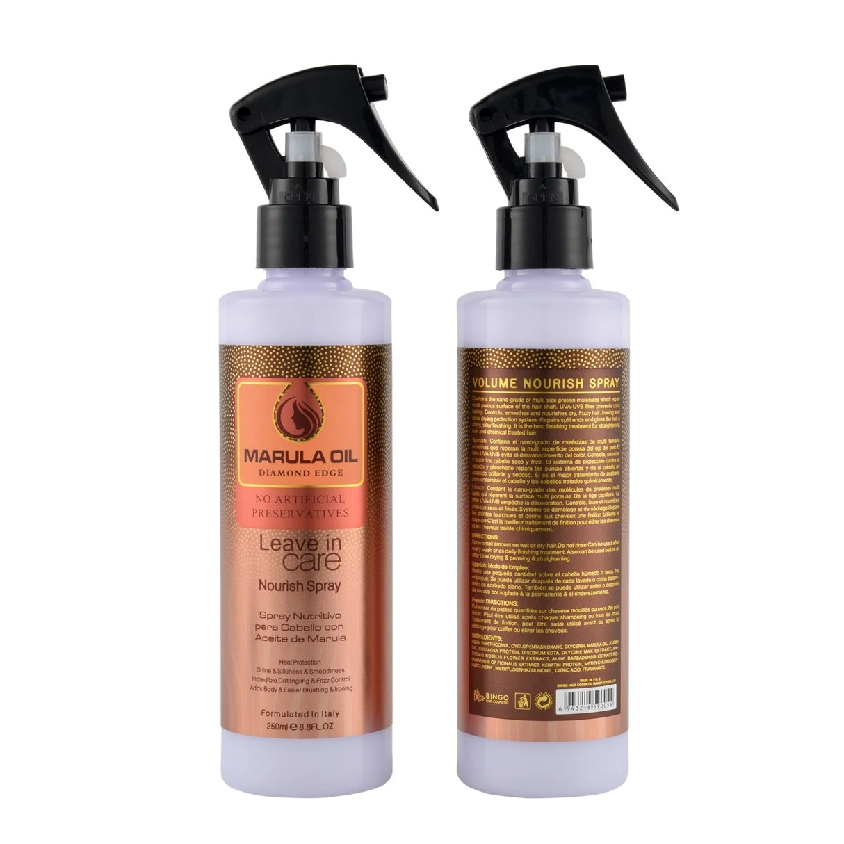 DIAMOND EDGE- MARULA OIL LEAVE IN CARE- HEAT PROTECTOR-1PC
