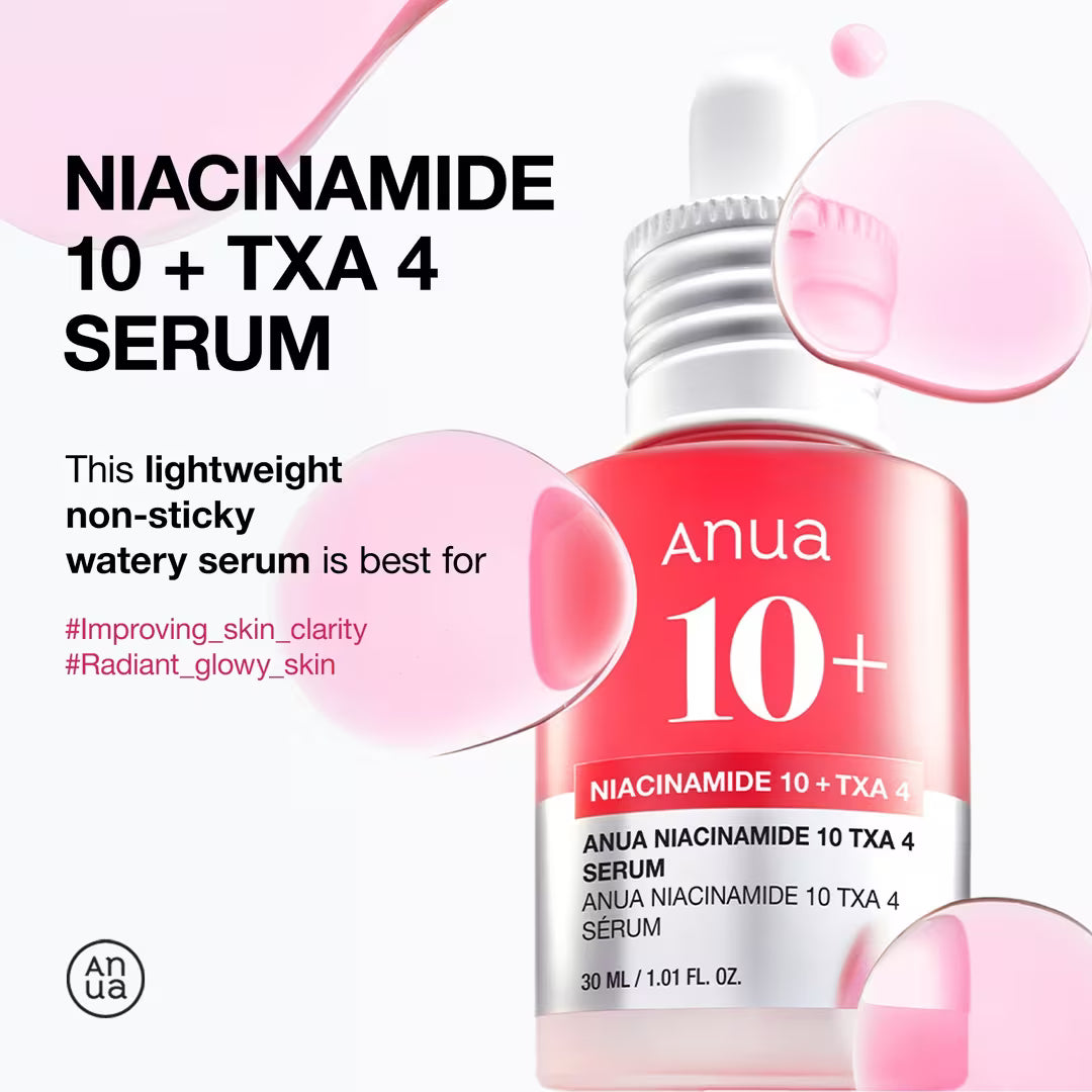 ANUA - NIACINAMIDE 10 TXA 4 SERUM FOR BRIGHTENING AND DARK SPOTS - (1PC)