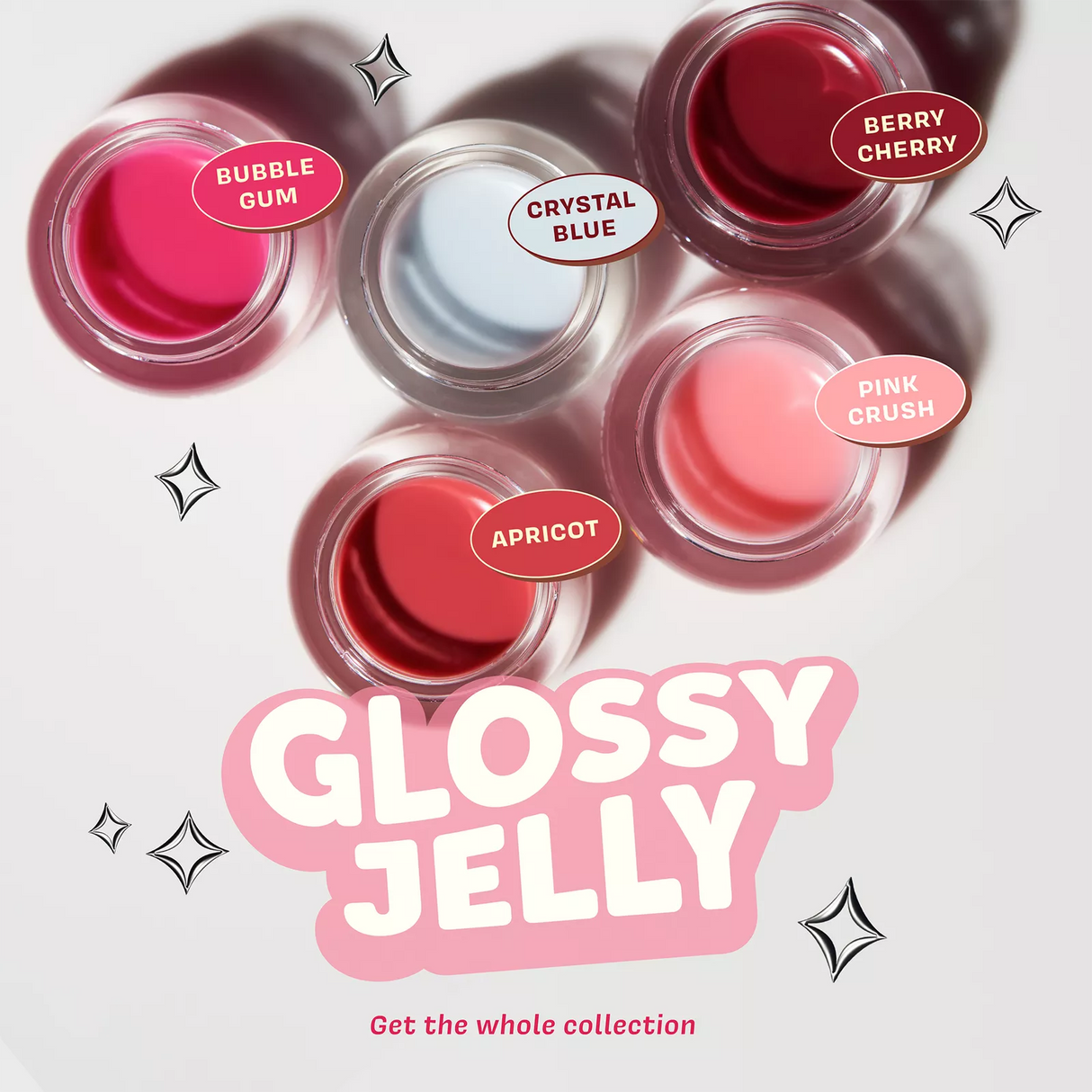 THE CREME SHOP- TINTED PEPTIDE LIP GLAZE- GLOSS JELLY- 1PC