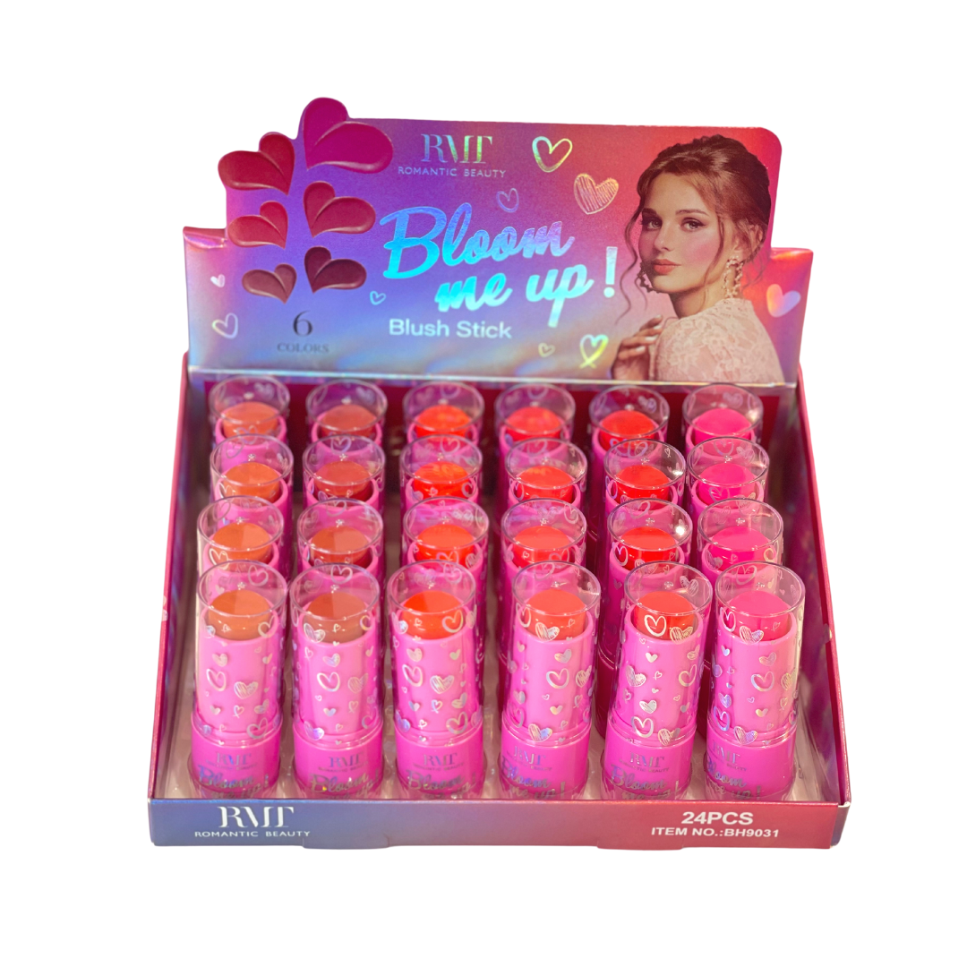 BLOOM ME UP - BLUSH STICK - 6 COLORES - 24PC