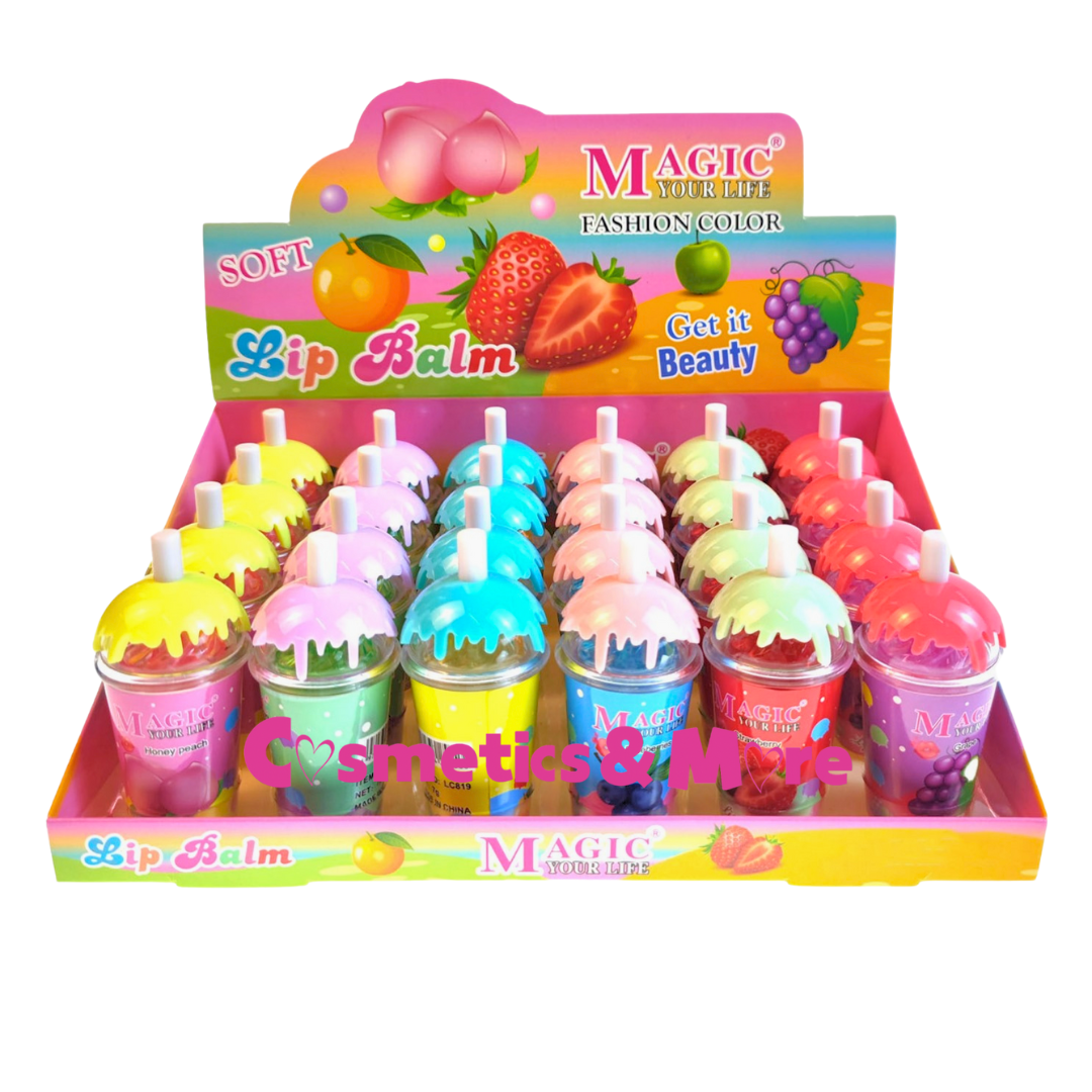 MAGIC YOUR LIFE - FRUITY LIP BALM (DISPLAY 24PC)