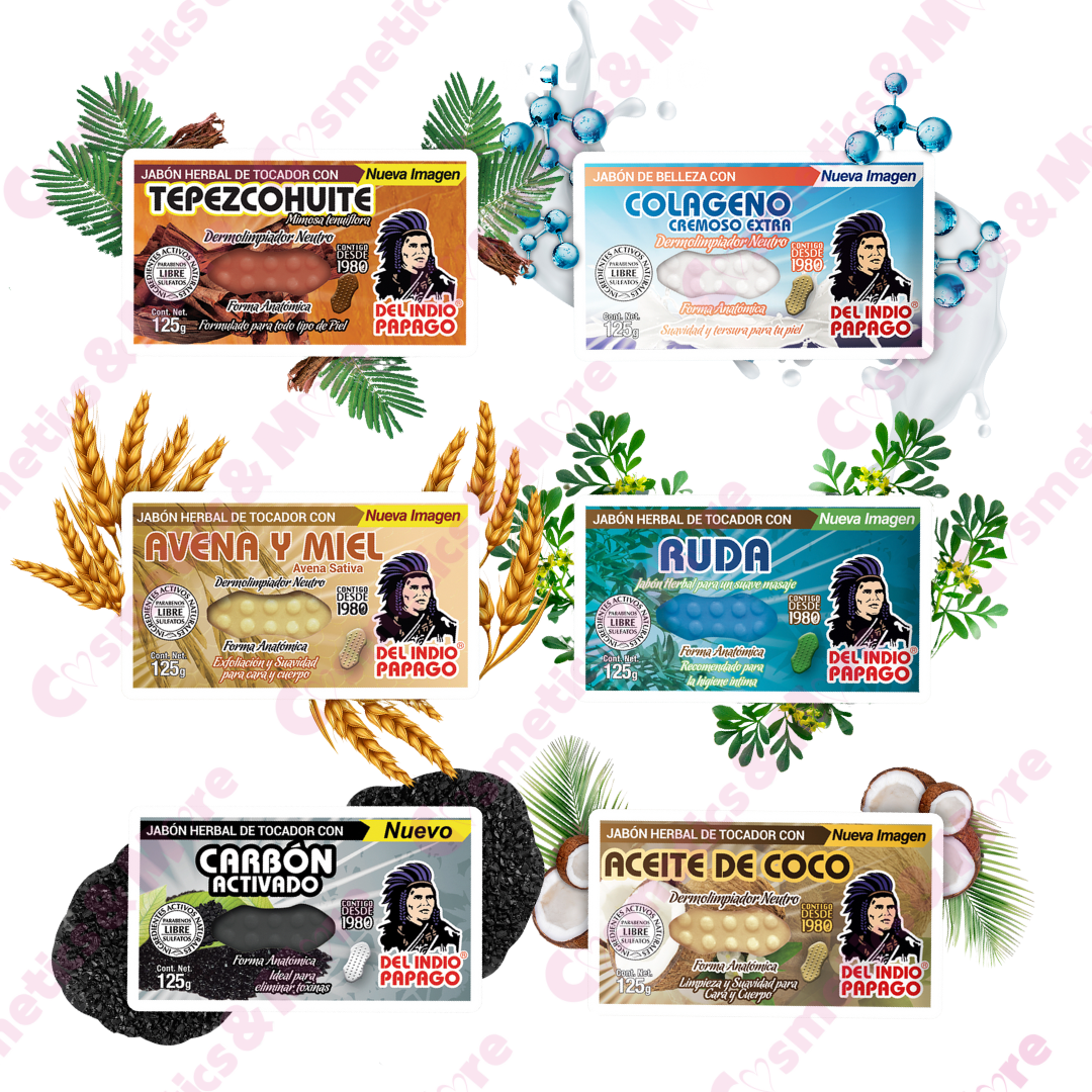 DEL INDIO PAPAGO - HERBAL SOAP BAR WITH VEGETABLE PASTA