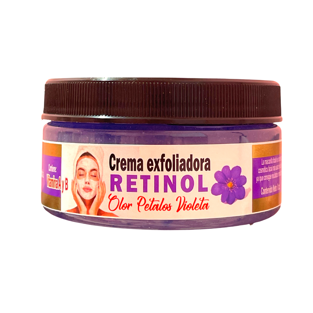 CREMA EXFOLIANTE DE RETINOL CON OLOR A PÉTALOS DE VIOLETA
