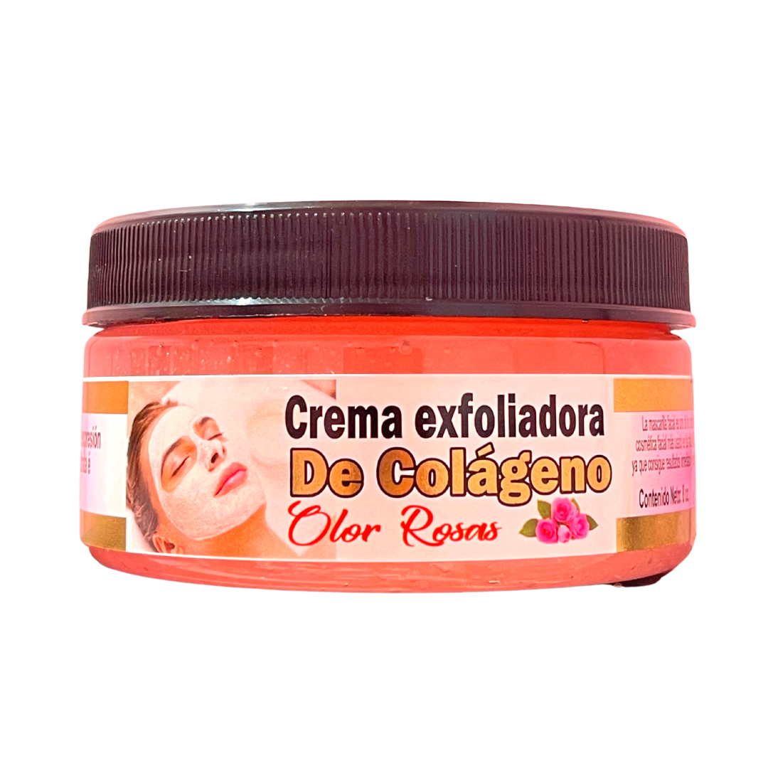 CREMA EXFOLIANTE DE COLÁGENO CON OLOR A ROSAS