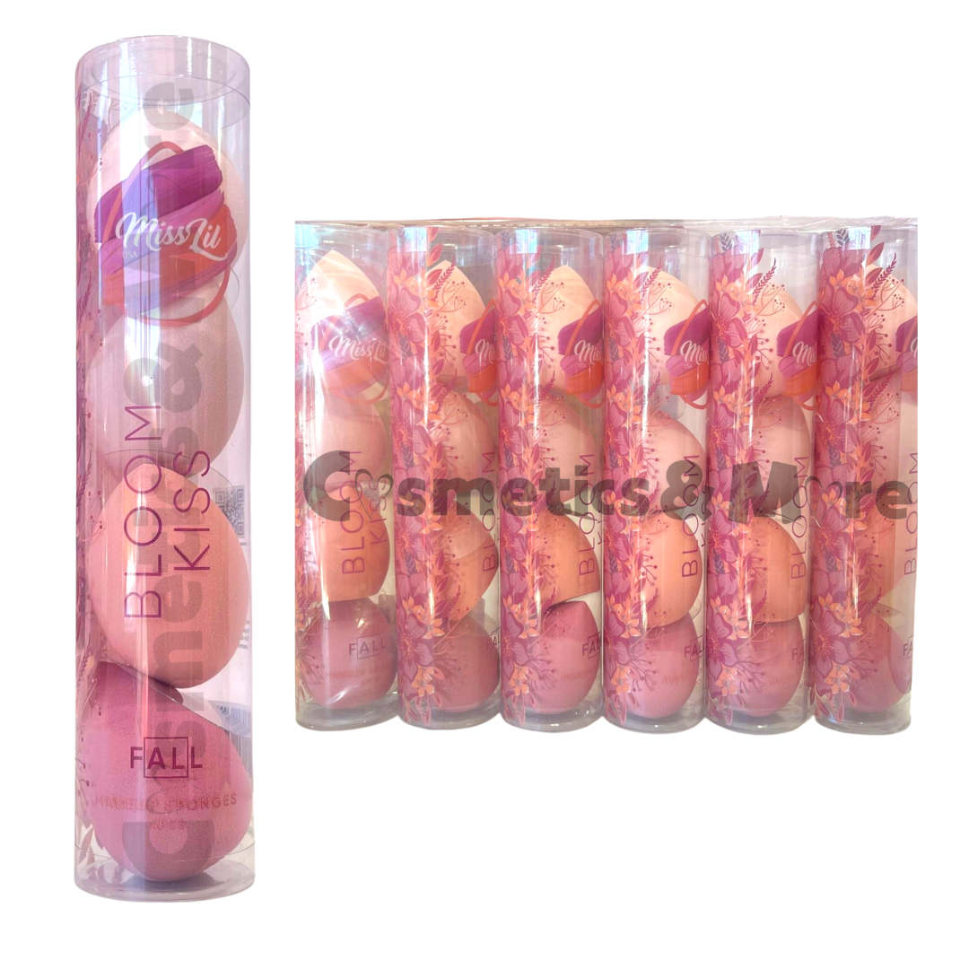 MISS LIL -BLOOM KISS - MAKEUP SPONGES SET 4PC - PACK 6 SET