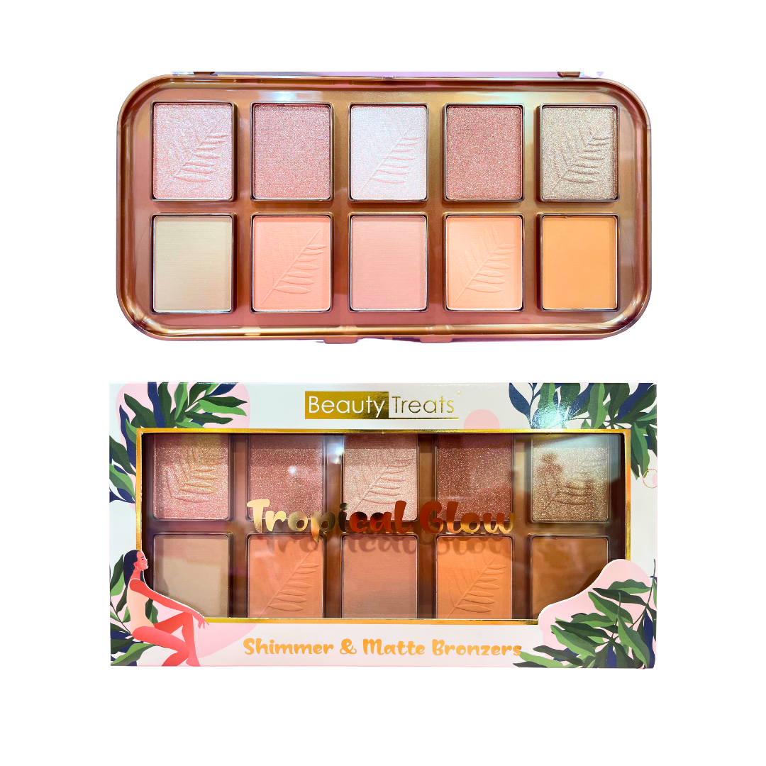 BEAUTY TREATS - TROPICAL GLOW SHIMMER & MATTE BRONZERS (1PC)