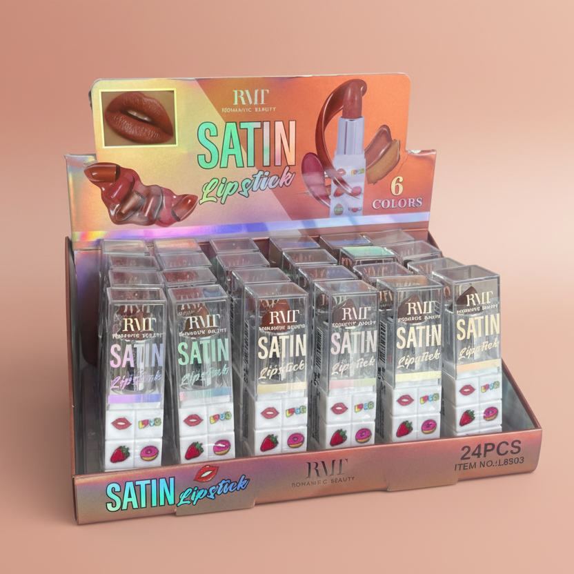 ROMANTIC BEAUTY - SATIN LIPSTICK - DISPLAY (24PCS)