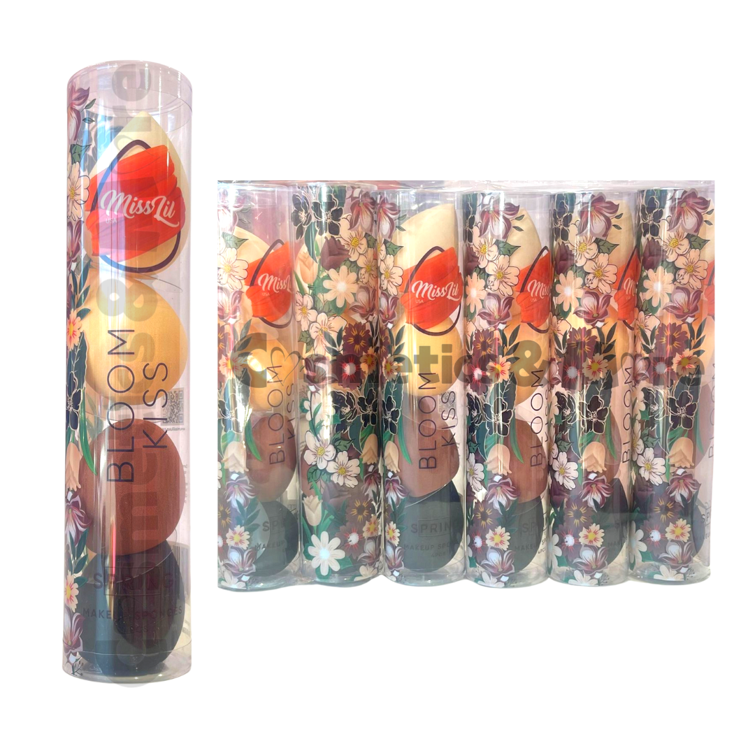 MISS LIL -BLOOM KISS - MAKEUP SPONGES SET 4PC - PACK (6 SET)
