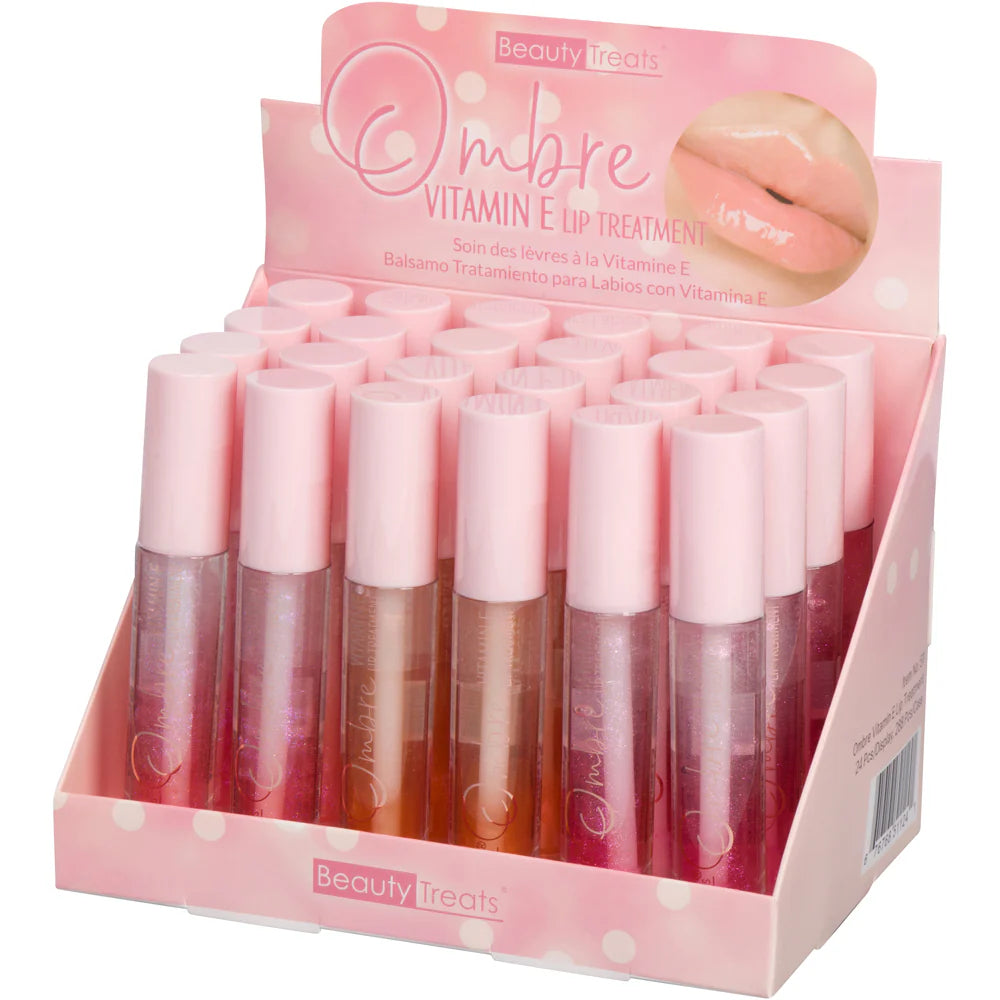 BEAUTY TREATS- OMBRE VITAMIN E- LIP TREATMENT (DISPLAY 24PCS)