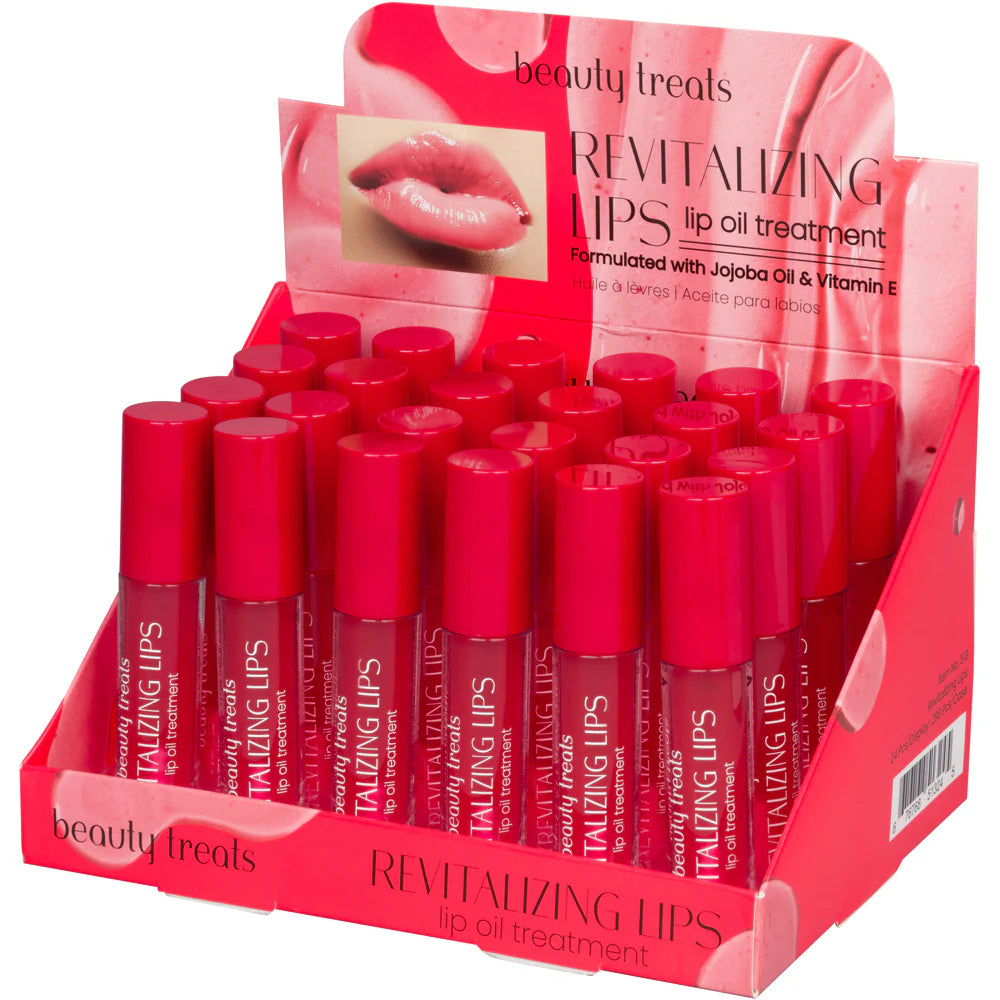 BEAUTY TREATS-REVITALIZING LIPS- LIP OIL TREATMENT- 24PCS