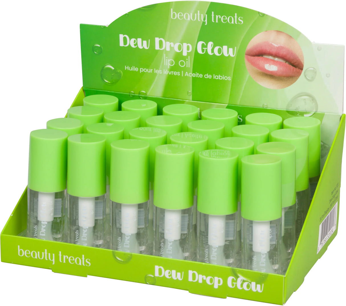 BEAUTY TREATS- DEW DROP GLOW- LIP OIL- 24PCS