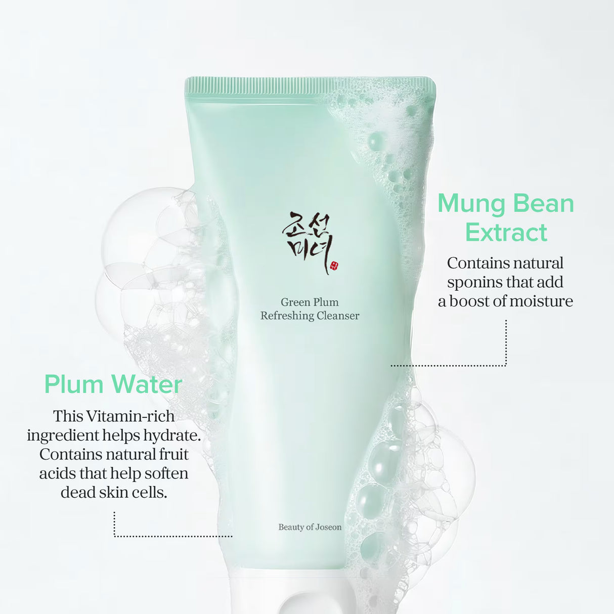 BEAUTY OF JOSEON - GREEN PLUM REFRESHING CLEANSER - (1PC)