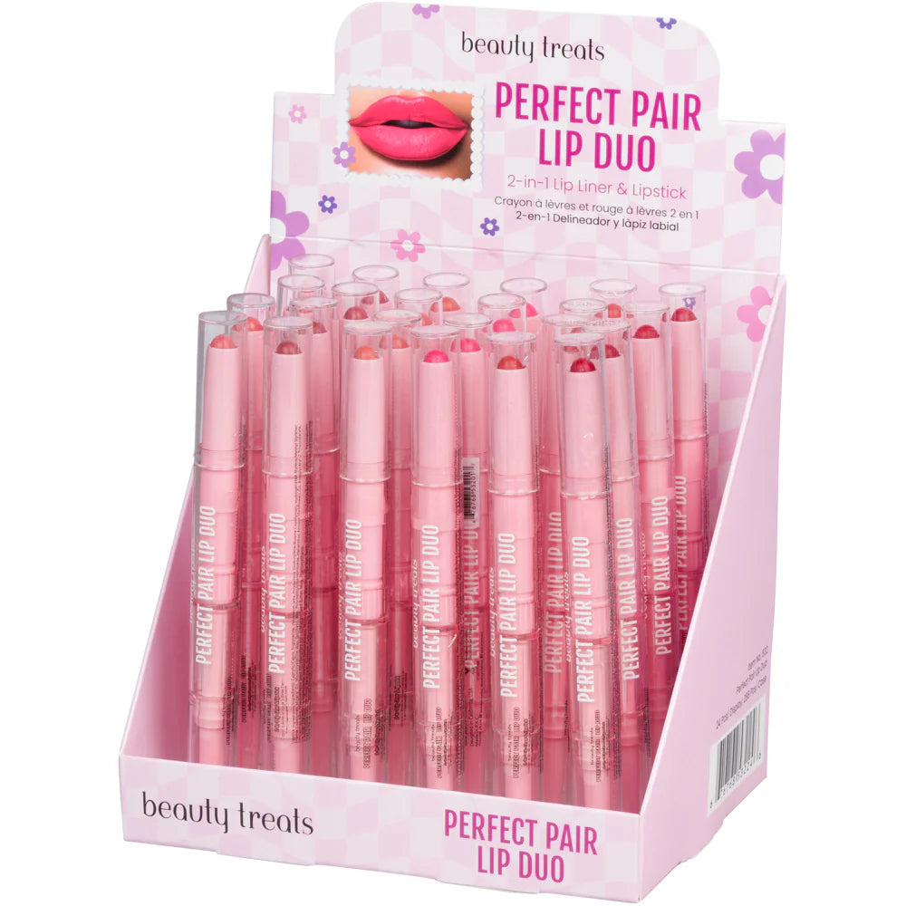 BEAUTY TREATS- PERFECT PAIR- LIP DUO-24PCS