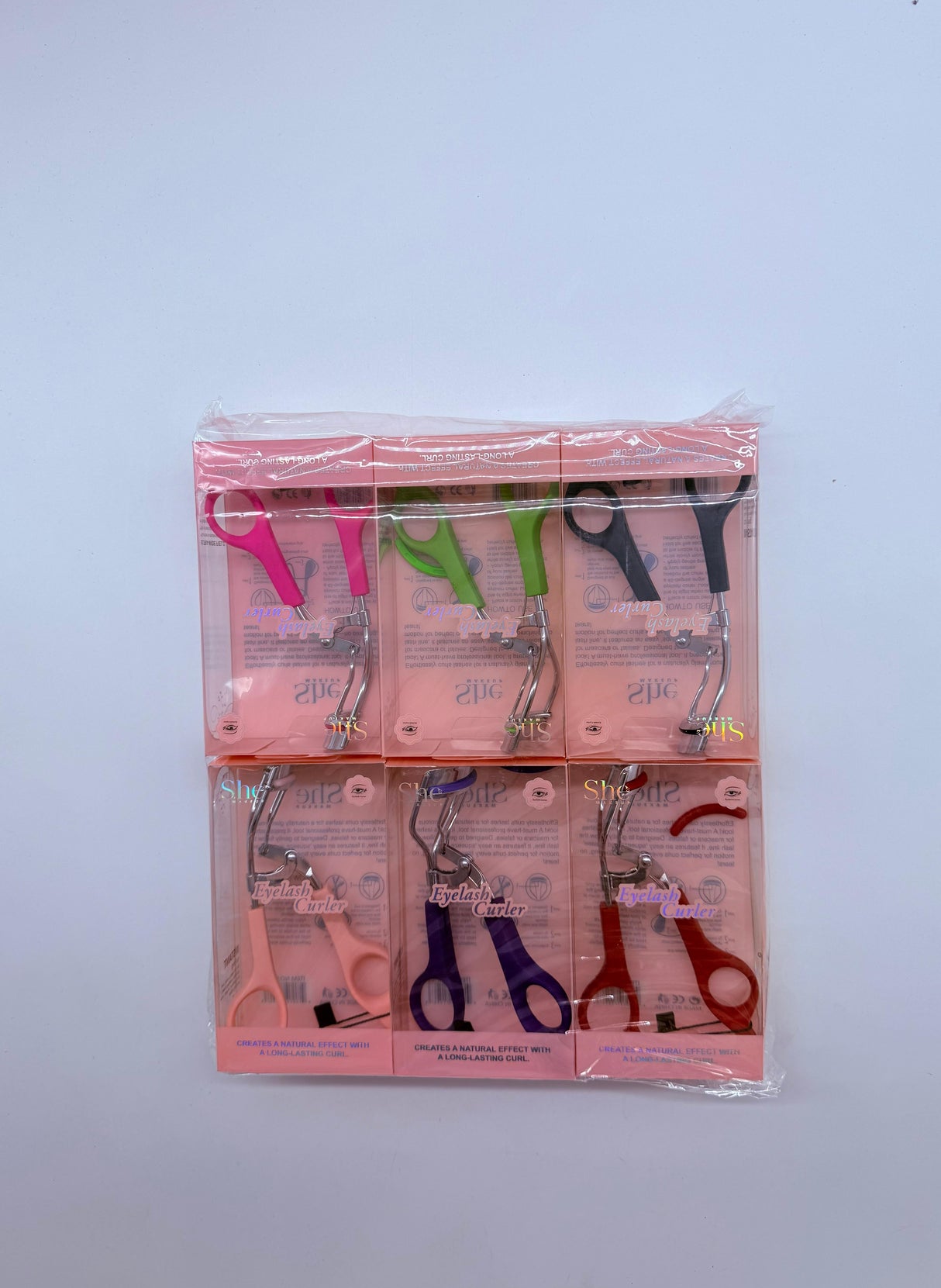S.HE MAKEUP- EYELASH CURLER CREATES A NATURAL EFFECT (12PCS)