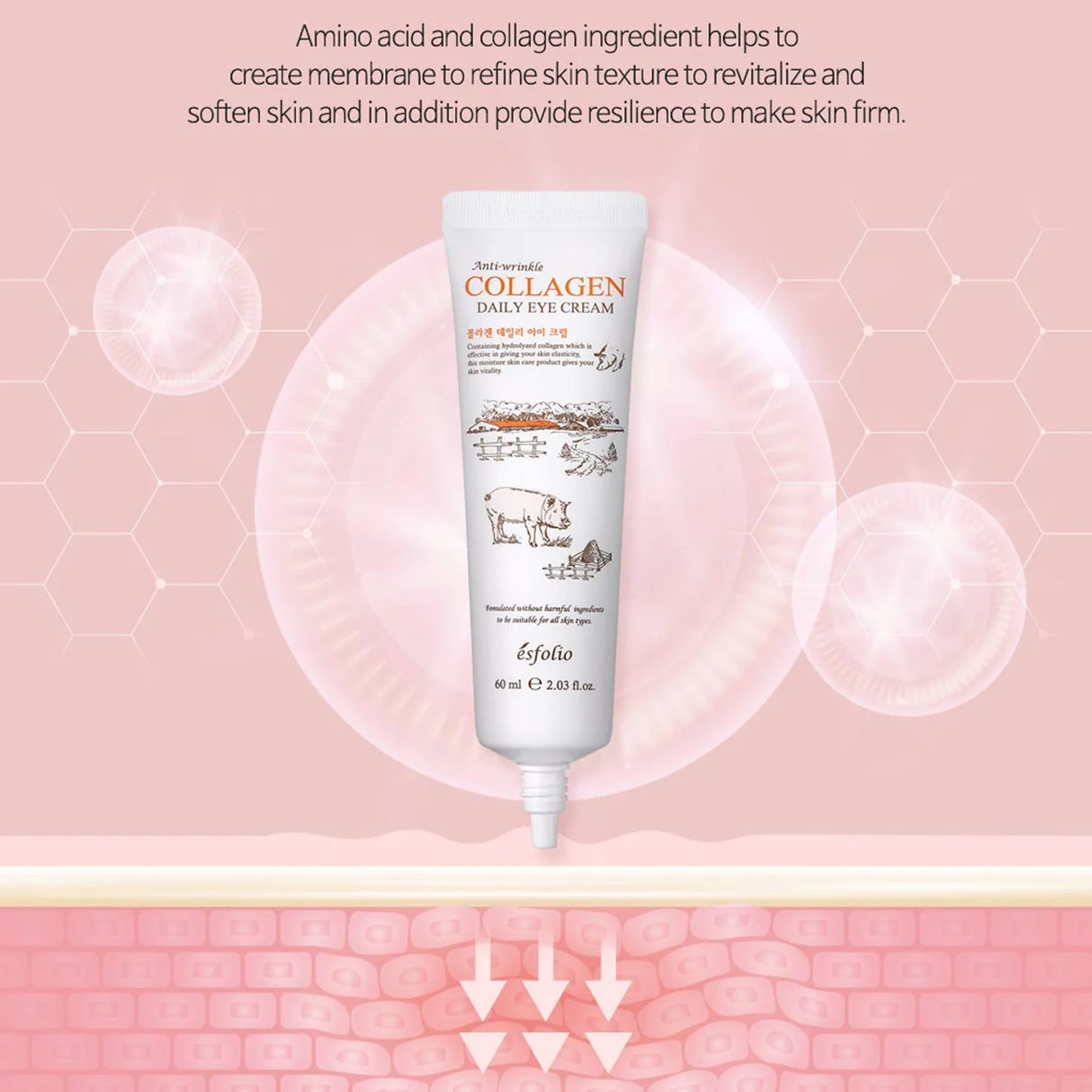 ESFOLIO- COLLAGEN- DAILY EYE CREAM- 1PC