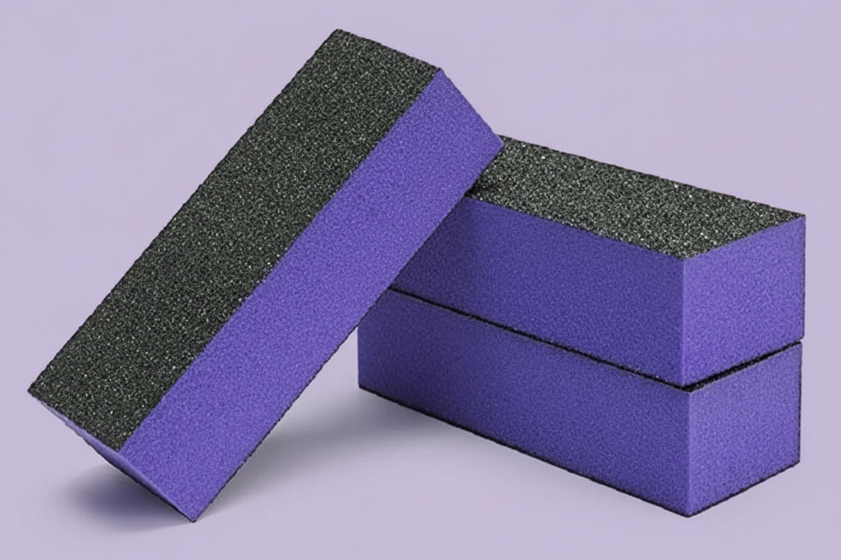 ADORO - BLOC TAMPON 3 VOIES GRAIN 80/100/100 - PRÉSENTOIR 24 PCS