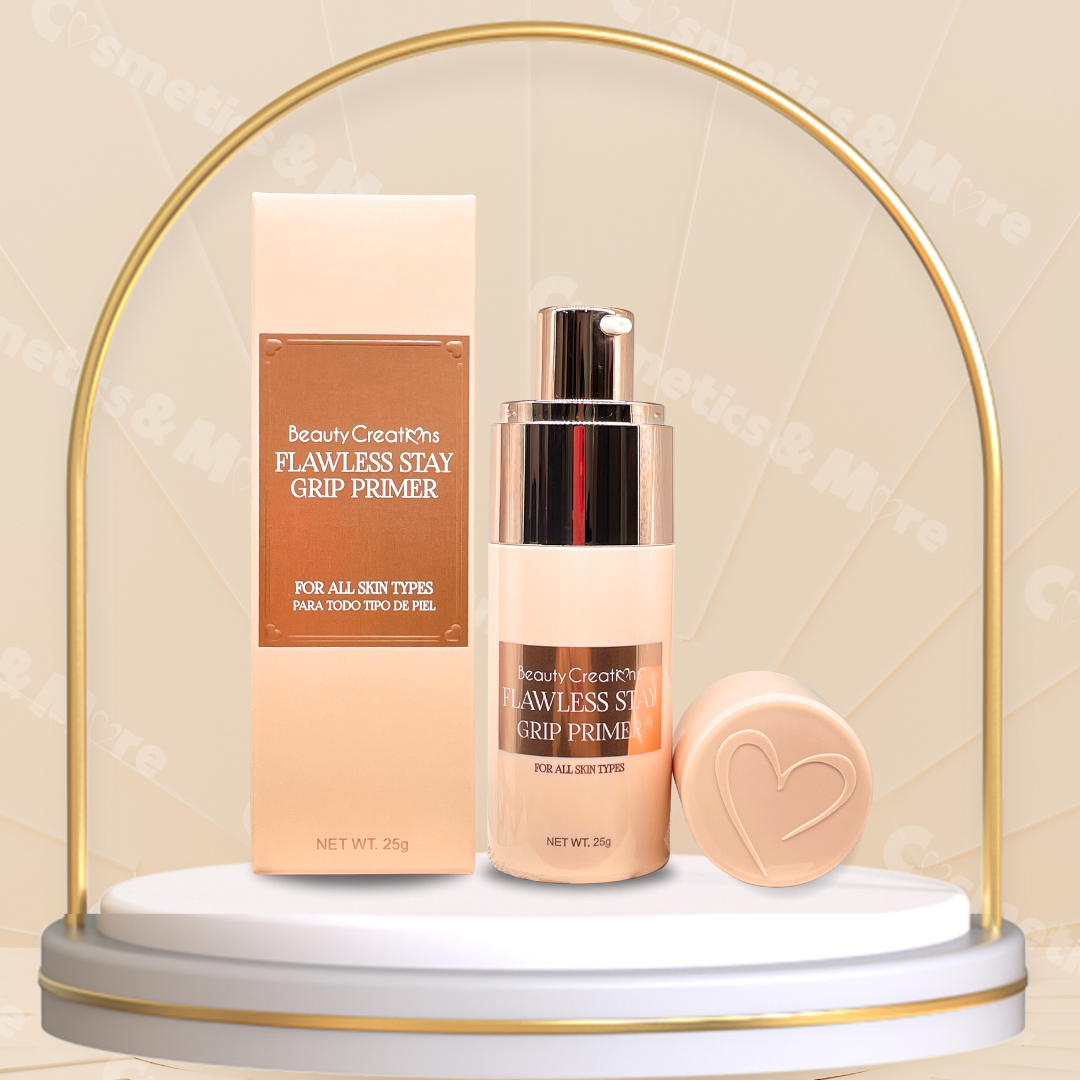 BEAUTY CREATIONS - PRÉSENTOIR D'APPRÊTS FLAWLESS STAY GRIP 12PC + TESTEUR ET ACRYLIQUE GRATUITS