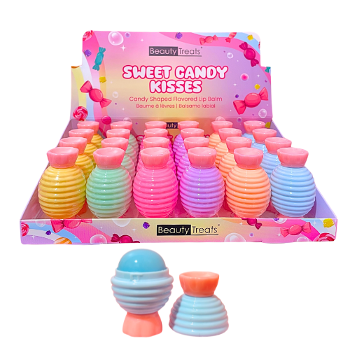 BEAUTY TREATS- SWEEK CANDY KISSES- LIP BALM (DISPLAY 24PCS)
