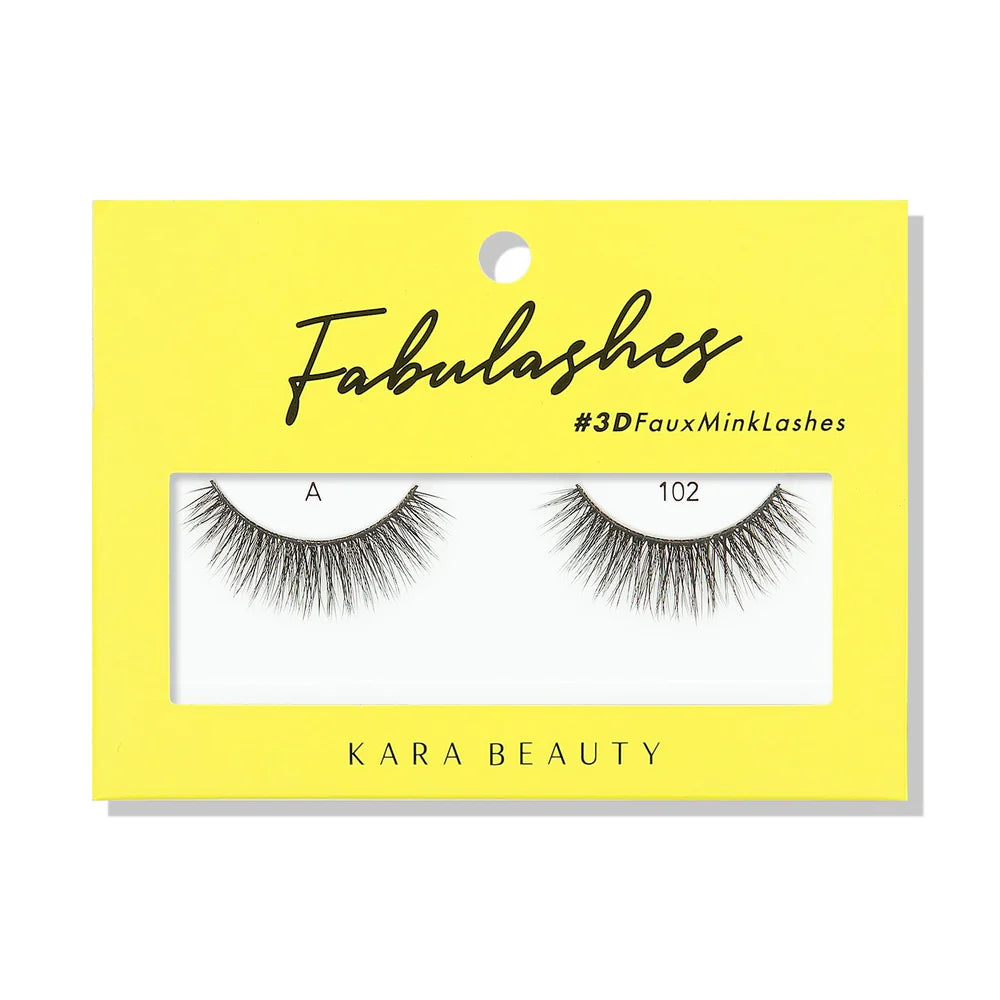 KARA BEAUTY- FABULASHES- FAUX MINK LASHES- 6PCS