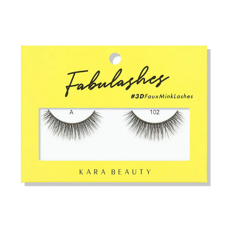 KARA BEAUTY- FABULASHES- FAUX MINK LASHES- 6PCS