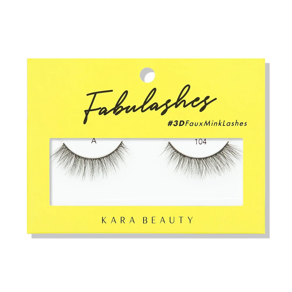 KARA BEAUTY- FABULASHES- FAUX MINK LASHES- 6PCS