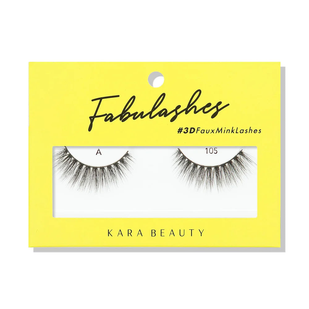 KARA BEAUTY- FABULASHES- FAUX MINK LASHES- 6PCS