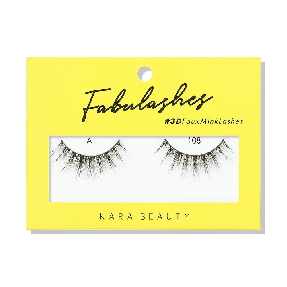 KARA BEAUTY- FABULASHES- FAUX MINK LASHES- 6PCS