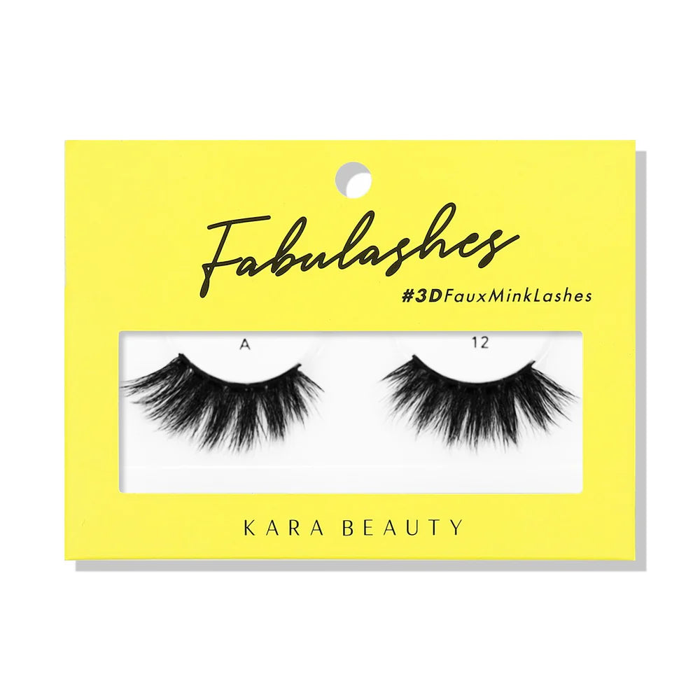 KARA BEAUTY- FABULASHES- FAUX MINK LASHES- 6PCS