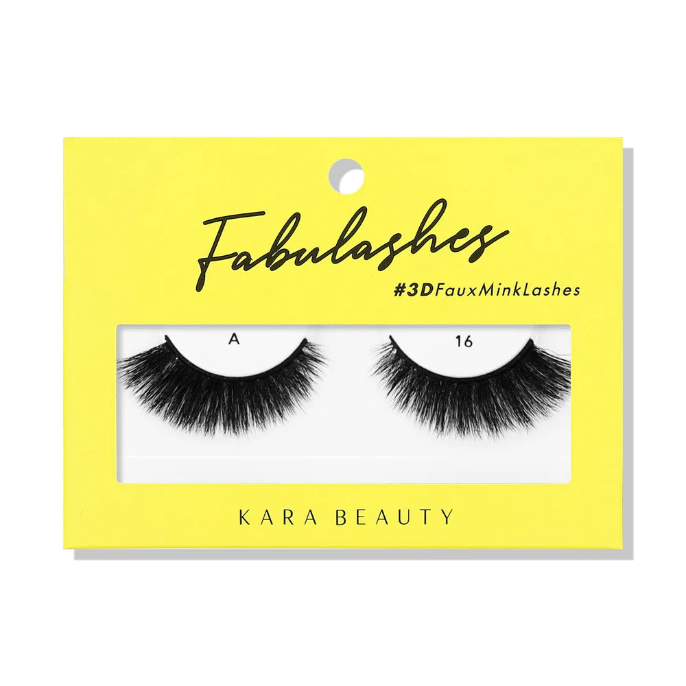 KARA BEAUTY- FABULASHES- FAUX MINK LASHES- 6PCS