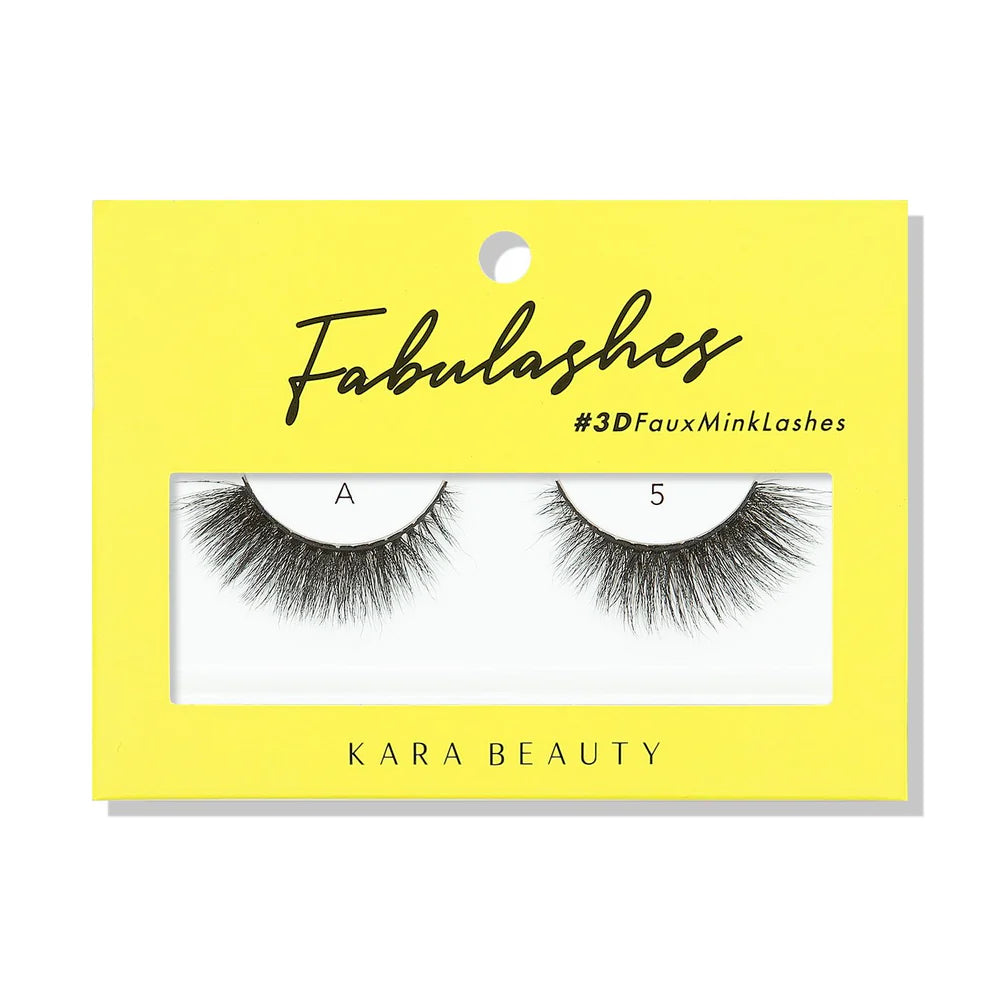 KARA BEAUTY- FABULASHES- FAUX MINK LASHES- 6PCS