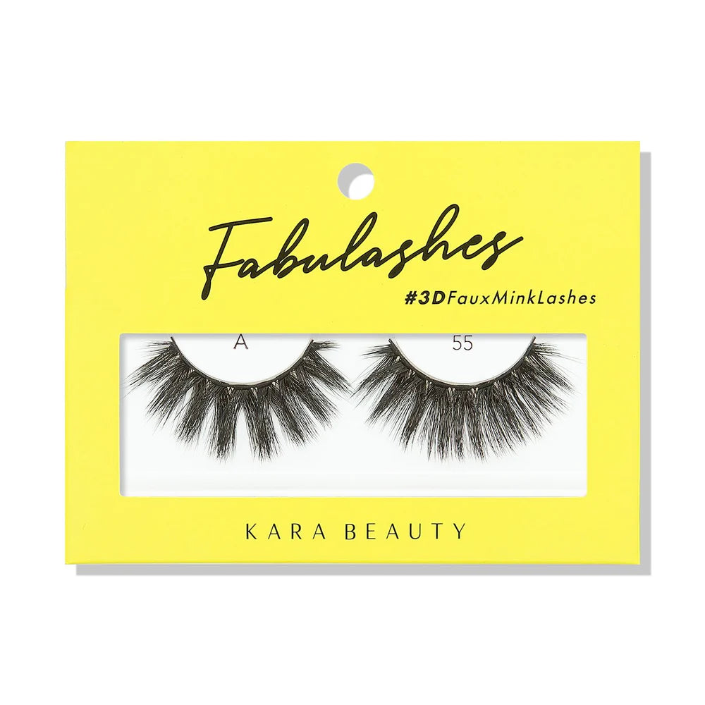 KARA BEAUTY- FABULASHES- FAUX MINK LASHES- 6PCS