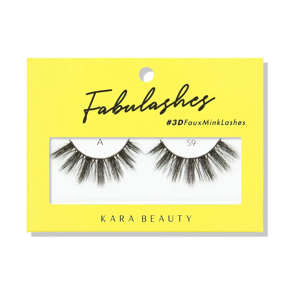 KARA BEAUTY- FABULASHES- FAUX MINK LASHES- 6PCS